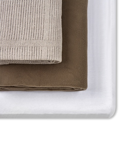 [HL180DGWH] Baby cot bed set (3-piece)