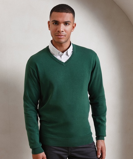 V-neck knitted sweater PR694