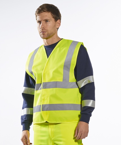 Hi-vis, blank, as sold before printing