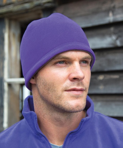 Reversible fleece skull hat R374X