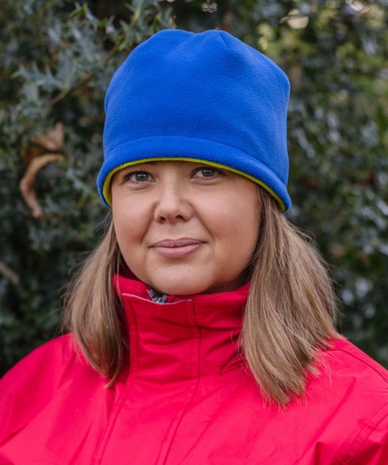 Reversible fleece skull hat R374X