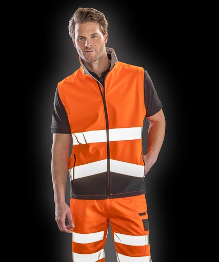 Printable safety softshell gilet R451X