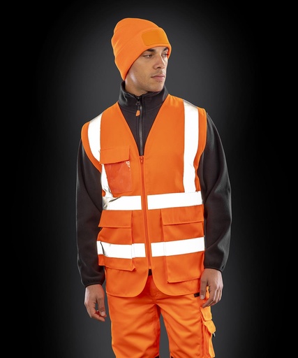 Heavy duty polycotton security vest R477X