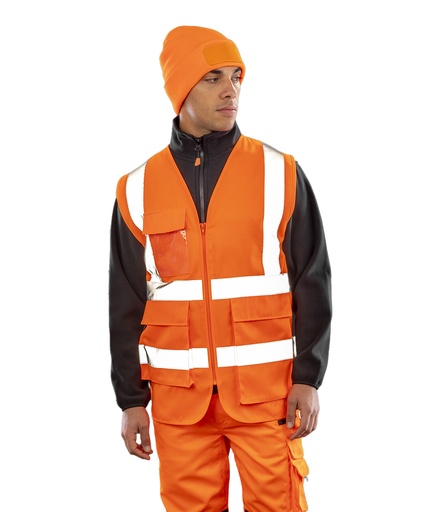 Heavy duty polycotton security vest R477X