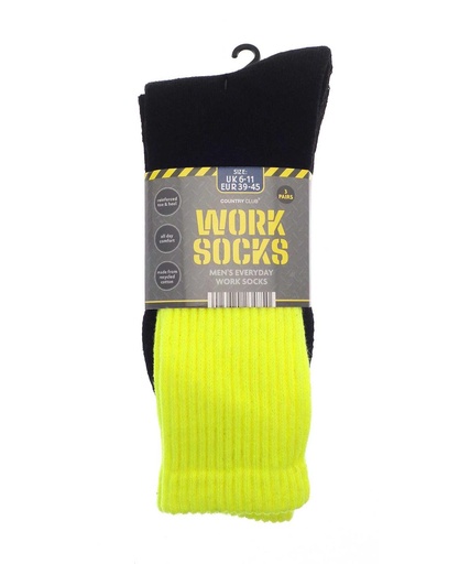 Men's 3-pack work socks (recycled cotton)