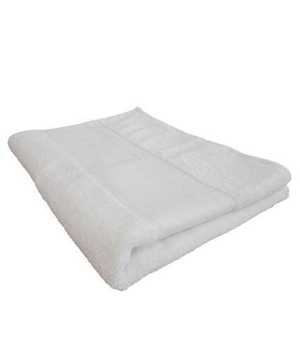 [TC506WHIT] Organic bath sheet with printable border