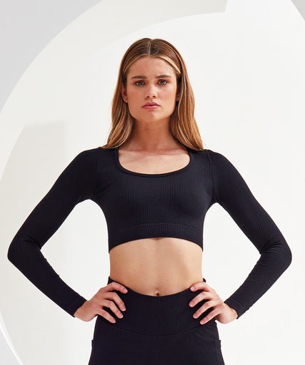 Women's TriDri® ribbed seamless '3D Fit' crop top