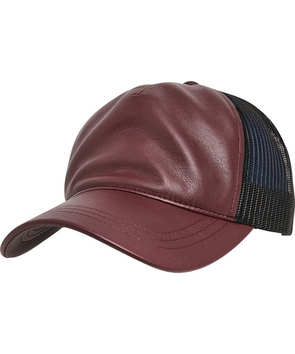 [YP235MABK] Synthetic leather trucker (6606LT)