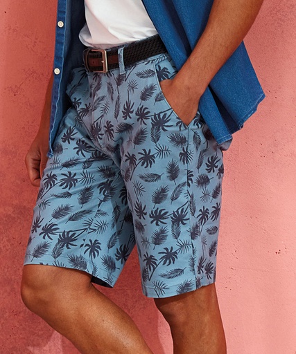 Men's palm print shorts