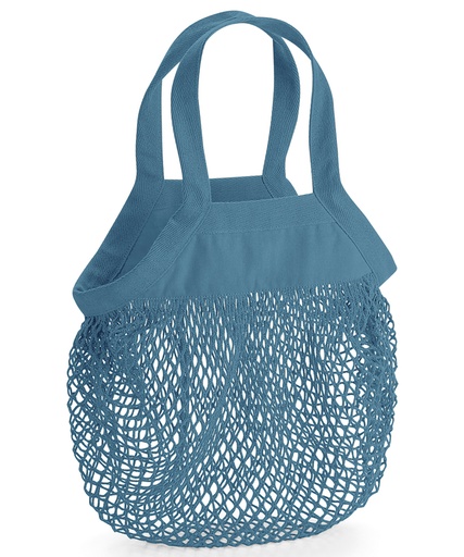 [WM151ABLU] Organic cotton mini mesh grocery bag