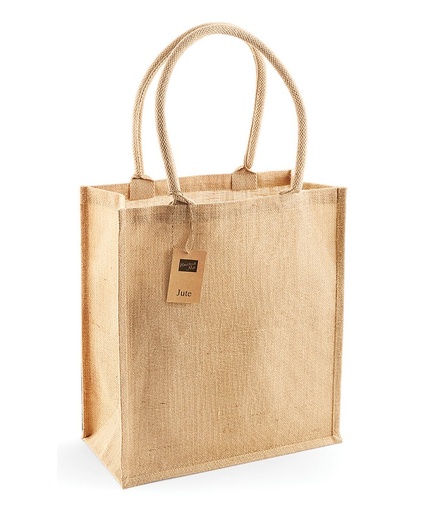 [WM409NATU] Jute boutique shopper WM409