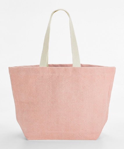 Soft washed jute beach bag WM466