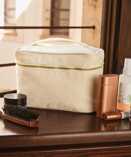 [WM558NATU] Canvas vanity case WM558