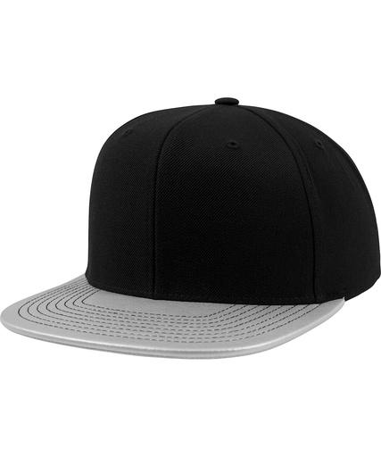 [YP024SILV] Metallic visor snapback (6089PU)