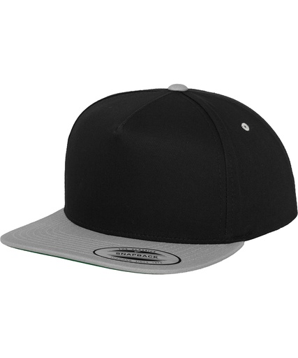 [YP078BKSI] Classic 5-panel snapback (6007T)