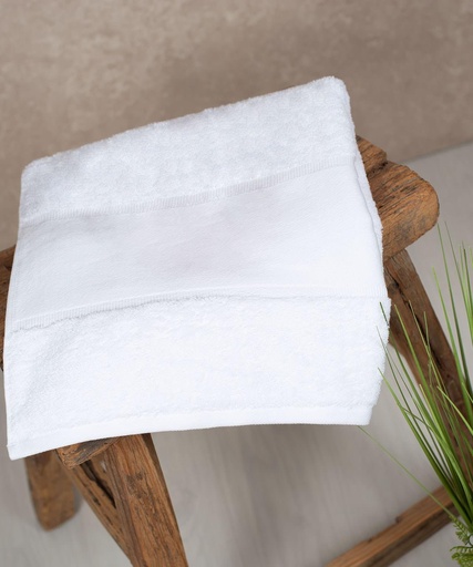 [6387] [6387] [6387] Towel City - Organic bath towel with printable border | 6387