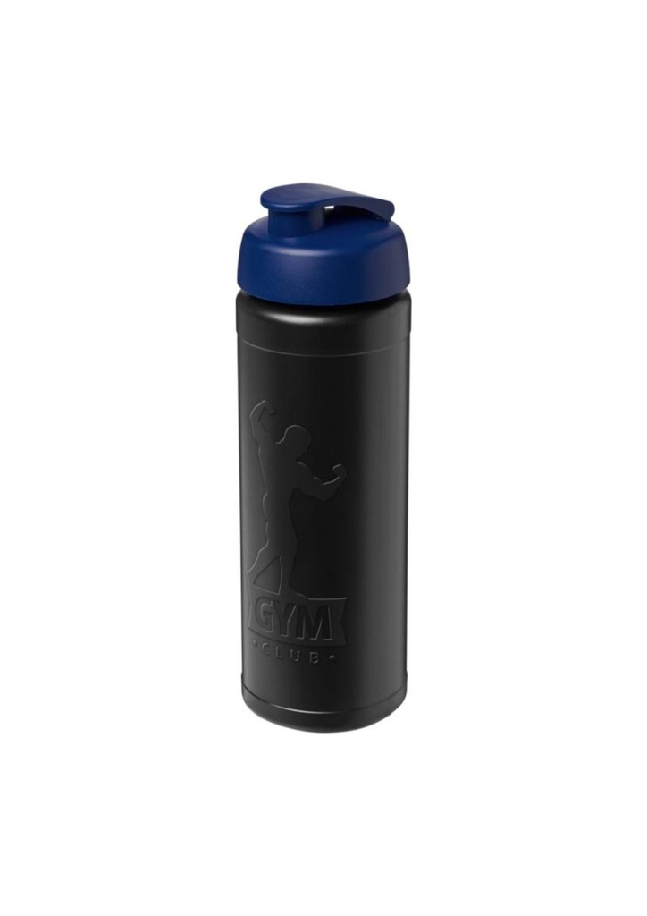 Baseline Rise 750 ml sport bottle with flip lid - Solid black / Blue | 27271