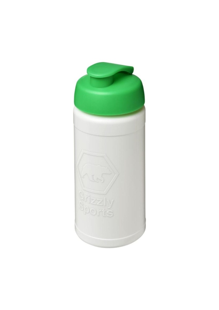 Baseline Rise 500 ml sport bottle with flip lid - White / Green | 27257