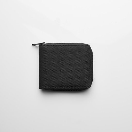 [1033-BLACK-P-OS] Recycled Zip Wallet