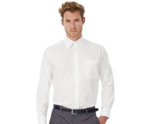 Oxford long sleeve shirt for men